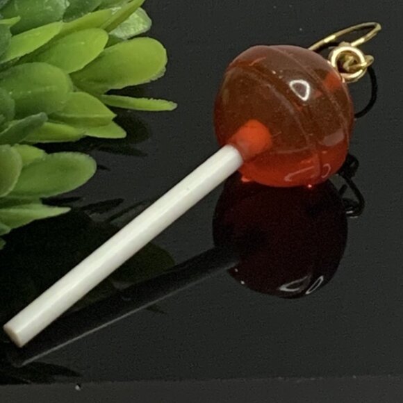 Lollipop Earring, Sucker Earring, Funny Food Earring, Candy Earring, Gift Idea - Picture 2 of 8